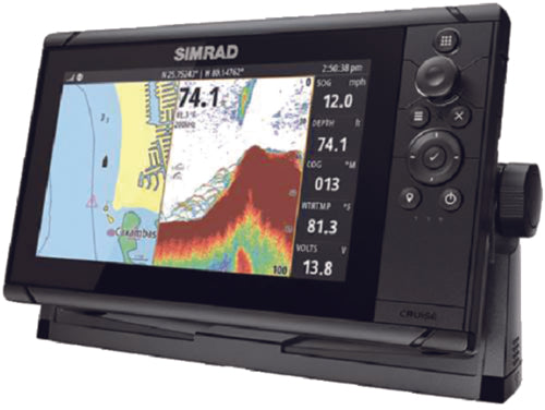 Simrad - GO7 XSR Chartplotter/Fishfinder - Transom Mount Transducer & C-MAP Discover Chart Active Imaging 3-in-1